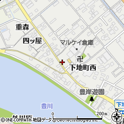 愛知県豊橋市下地町豊麻周辺の地図