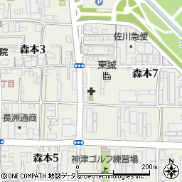 兵庫県伊丹市森本7丁目141周辺の地図