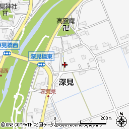 静岡県袋井市深見991周辺の地図