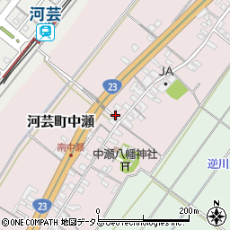 三重県津市河芸町中瀬140-1周辺の地図