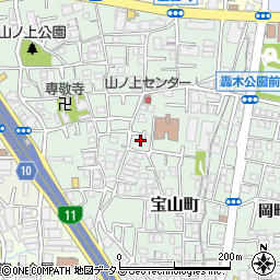大阪府豊中市宝山町8-9周辺の地図