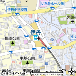 ＥＣＣ外語学院　阪急伊丹校周辺の地図