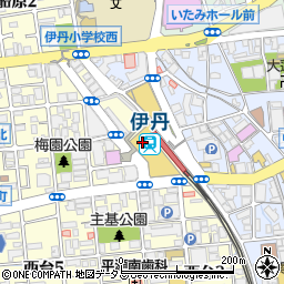 ローソンＨＡ阪急伊丹店周辺の地図