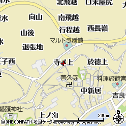 愛知県西尾市吉良町宮崎（寺ノ上）周辺の地図
