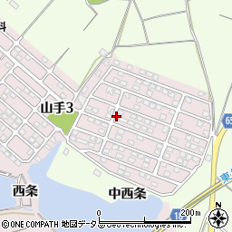 兵庫県加古川市山手3丁目周辺の地図