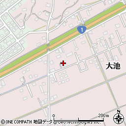 静岡県掛川市大池233周辺の地図