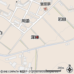 愛知県豊橋市石巻町深田周辺の地図