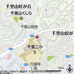 吹田市立千里山・佐井寺図書館周辺の地図