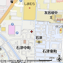 大阪府寝屋川市石津中町22周辺の地図