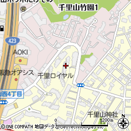 千里山ロイヤルマンション２番街Ｃ棟周辺の地図