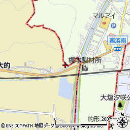 兵庫県姫路市的形町的形3周辺の地図