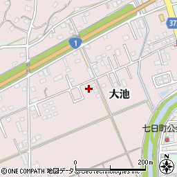 静岡県掛川市大池219周辺の地図