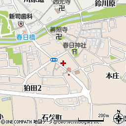 京都府相楽郡精華町下狛市場周辺の地図