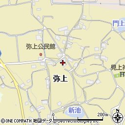 岡山県赤磐市弥上周辺の地図