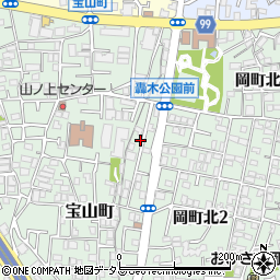 大阪府豊中市宝山町5-7周辺の地図