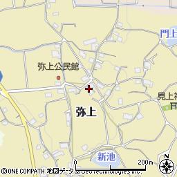 岡山県赤磐市弥上周辺の地図