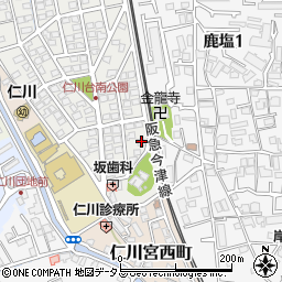 兵庫県宝塚市仁川台6周辺の地図
