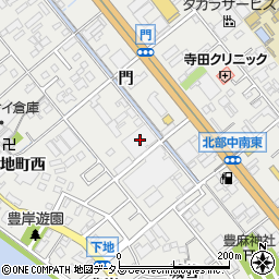 愛知県豊橋市下地町門64周辺の地図
