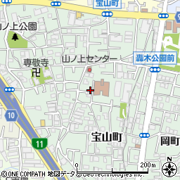 大阪府豊中市宝山町8-12周辺の地図