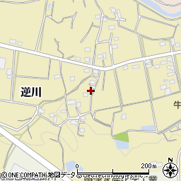 静岡県掛川市逆川640周辺の地図