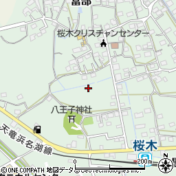 静岡県掛川市富部602周辺の地図