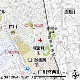 兵庫県宝塚市仁川台14周辺の地図