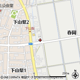 静岡県袋井市春岡1134-3周辺の地図