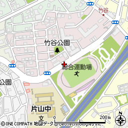 総合運動場前周辺の地図