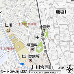 兵庫県宝塚市仁川台11周辺の地図