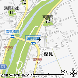 静岡県袋井市深見1027周辺の地図