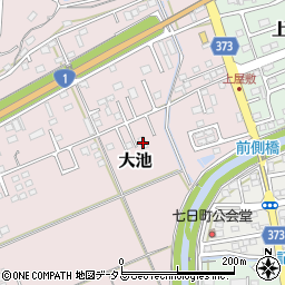 静岡県掛川市大池112周辺の地図