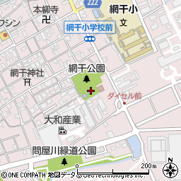 兵庫県姫路市網干区新在家周辺の地図