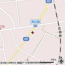 広島県三次市向江田町822周辺の地図
