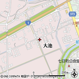 静岡県掛川市大池109周辺の地図