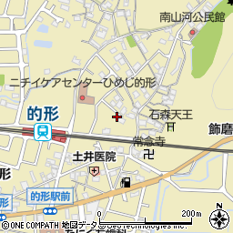 兵庫県姫路市的形町的形214周辺の地図