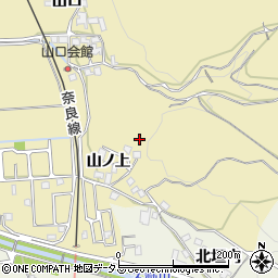 京都府木津川市山城町綺田山ノ上周辺の地図