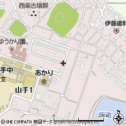 兵庫県加古川市山手周辺の地図
