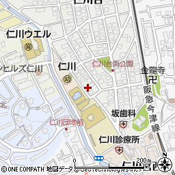 兵庫県宝塚市仁川台35周辺の地図