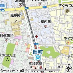 大阪府豊中市岡町1周辺の地図