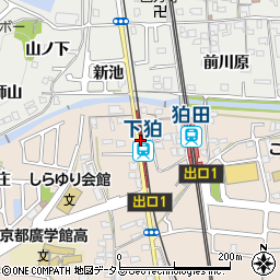 下狛駅周辺の地図