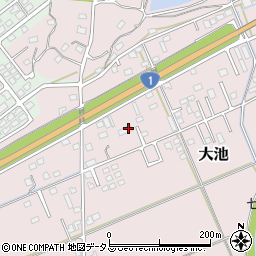 静岡県掛川市大池235周辺の地図