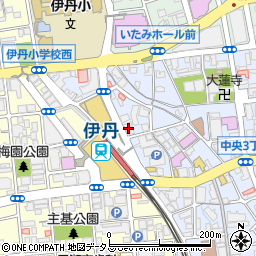 やよい軒阪急伊丹店周辺の地図