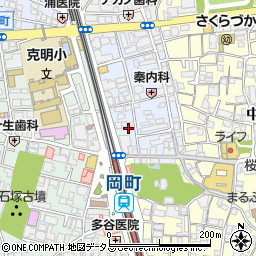 大阪府豊中市岡町1-20周辺の地図