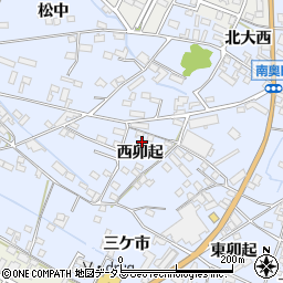 愛知県知多郡美浜町奥田西卯起周辺の地図