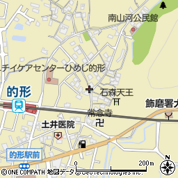 兵庫県姫路市的形町的形227周辺の地図