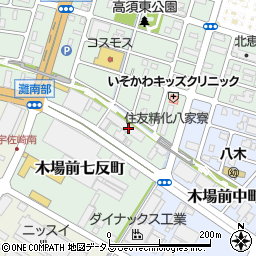 兵庫県姫路市木場前七反町28周辺の地図