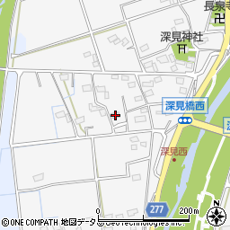 静岡県袋井市深見2225周辺の地図