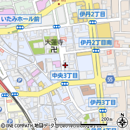 タイムズ伊丹第８駐車場周辺の地図