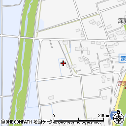 静岡県袋井市深見2234-2周辺の地図