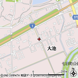 静岡県掛川市大池240周辺の地図